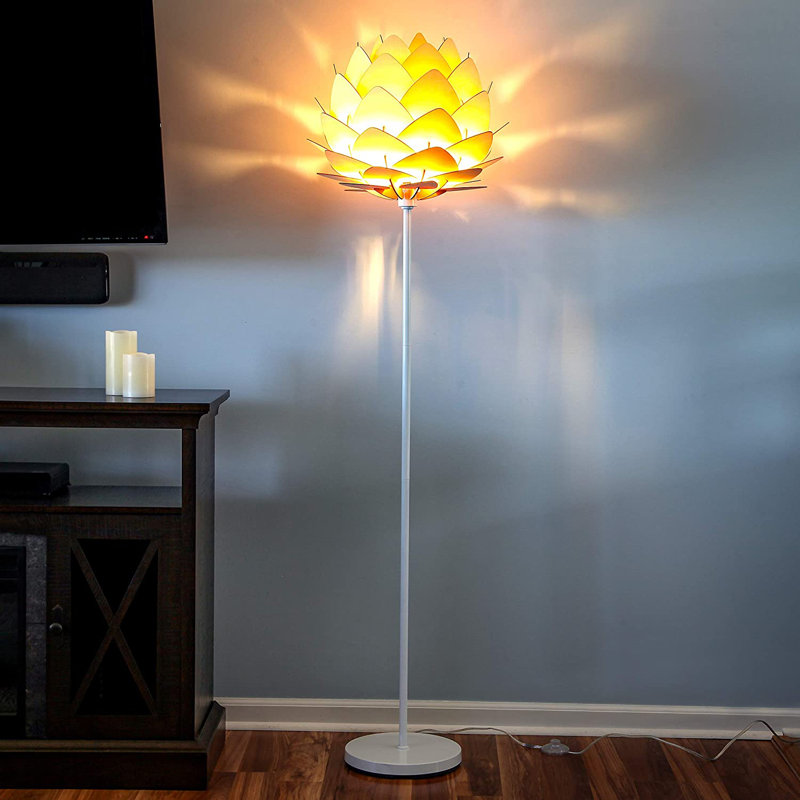 Brightech Artichoke Design Unique 68 Inch Tall Free Standing Pole LED